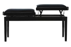 GEWA Piano bench Deluxe Double black highgloss