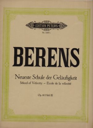 Berens - Studies op . 61, part I , II , III   second hand