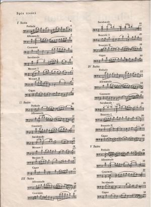 Bach - Cello Suites  arranged for Double Bass second hand