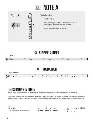 Hal Leonard Recorder Method  +  audio & video access