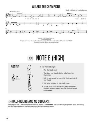 Hal Leonard Recorder Method  +  audio & video access
