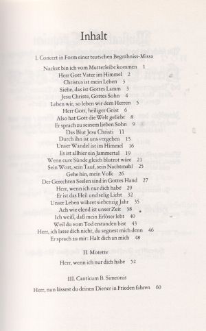 Heinrich Schutz - Musicalische Exequien partitur