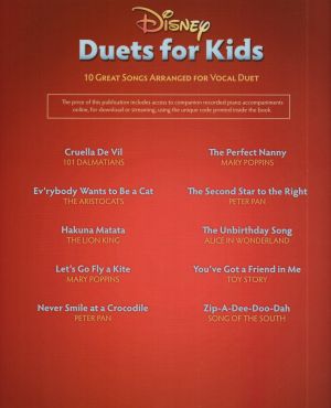 Disney  вокални дуети за деца  + audio access