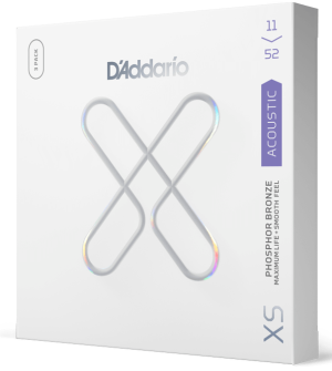  DADDARIO XSAPB1152 11-52  Custom Light, XS Phosphor Bronze Coated струни за акустична китара  3Pack