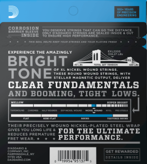 Daddario  EXL220S, 40-95 Super Light, Short Scale, XL Nickel Bass Strings