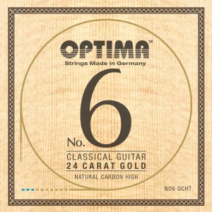 Optima Strings for classic guitar No. 6 24 carat gold Carbon High