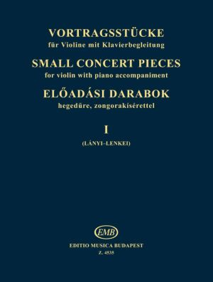 Малки концертни пиеси за цигулка и пиано том I