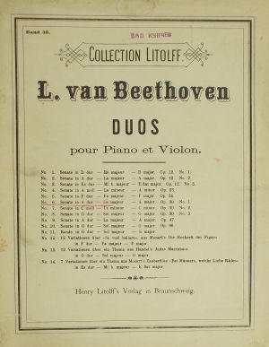 Бетховен - Соната ла мажор оп.30 Nr.1