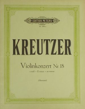 Kreutzer - Violin Konzert Nr.18 e-moll