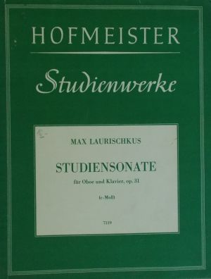 Laurischkus-Studiensonate for oboe and piano op.31 c-moll