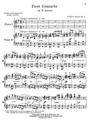 Шопен - Концерт No. 1 ми минор, оп.11 за две пиана 