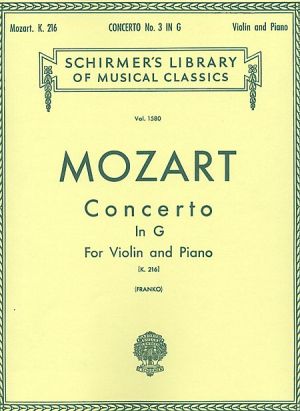 Mozart - Concerto for violin in G dur k.216