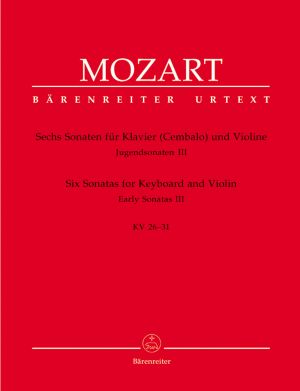 Моцарт -Сонати за пиано и  цигулка   KV  26-31