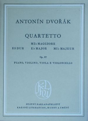 Dvorak - Quartet op.87 Ес dur for piano,violin,viola and cello