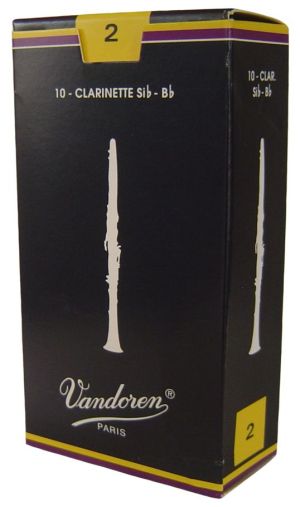 Vandoren reeds for Clarinet B flat size 2 - box