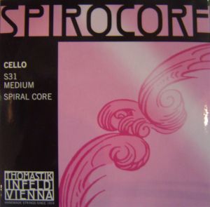 Thomastik Spirocore Spiral core Chrome wound  strings for Cello - set