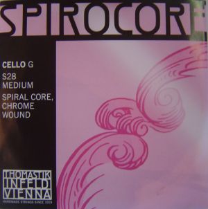 Thomastik Spirocore Spiral core Chrome wound  single string for Cello - G