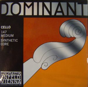 Thomastik Dominant Synthetic core Chrome wound  strings for Cello - set 147