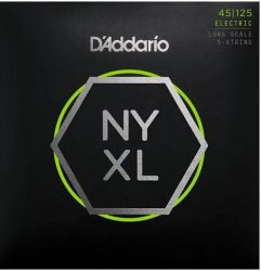 Daddario NYXL 45125 струни за бас китара nickel round wound 045 - 125