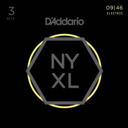Daddario струни за електрическа китара NYXL 0946 пакет 3 комплекта