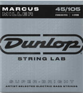Dunlop струни за бас китара Stainless Steel Marcus Miller Super Bright 45-105 DBMMS45105