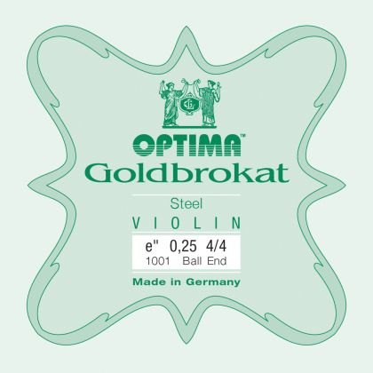 Optima Goldbrokat Е string for Violin 0,25 with ball end