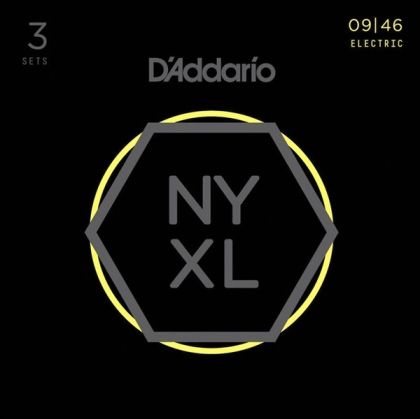 D'addario strings for electric guitar NYXL0946  3 Packs