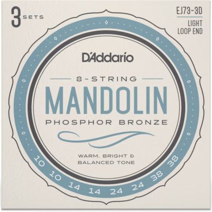 D'addario strings for mandolin EJ73 3 pack
