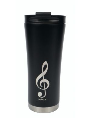 Coffee-to-go thermo mug: g-clef