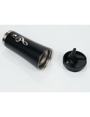Coffee-to-go thermo mug: g-clef