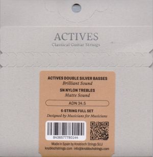 струни за класическа китара Knobloch Actives Double Silver Special Nylon ADN34.5 High Tension