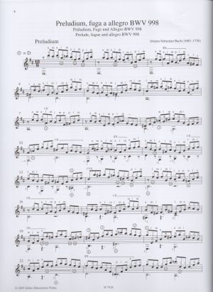 J.S.Bach - Prelude , Fugue and Allegro BWV 998