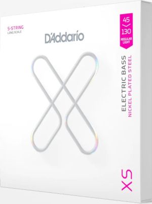Daddario  45-130 Regular Light Top/Medium , струни за 5 струнен бас ,  Long Scale, XS Nickel